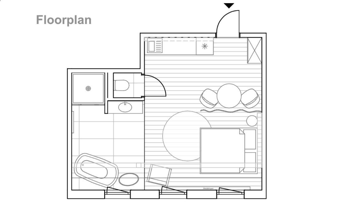 Zentrale 1-Zimmer-Ferienwohnung Mit Digitalem Check In Hof  Bagian luar foto