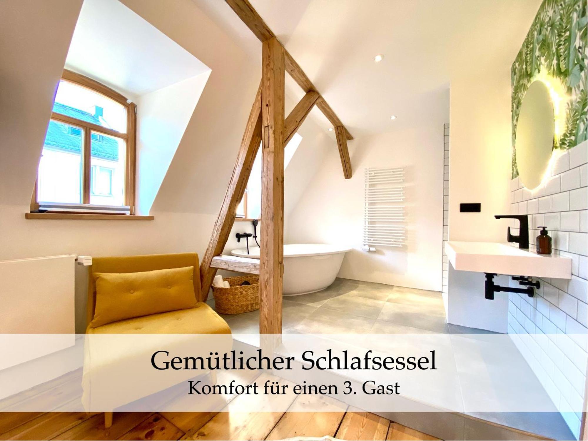 Zentrale 1-Zimmer-Ferienwohnung Mit Digitalem Check In Hof  Bagian luar foto